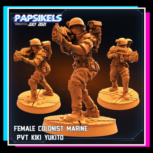 Female Colonist Marine PVT Kiki Yukito