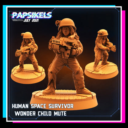 Human Space Survivor Wonder Child Mute