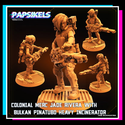 Colonial Mercenary Jade Rivera With Bulkan Pinatubo Heavy Incinerator