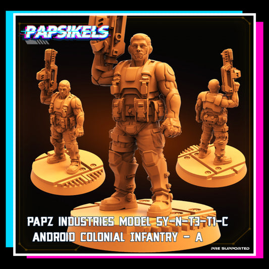 Papz Industries Model SY-N-T3-T1-C Android Colonial Infantry A