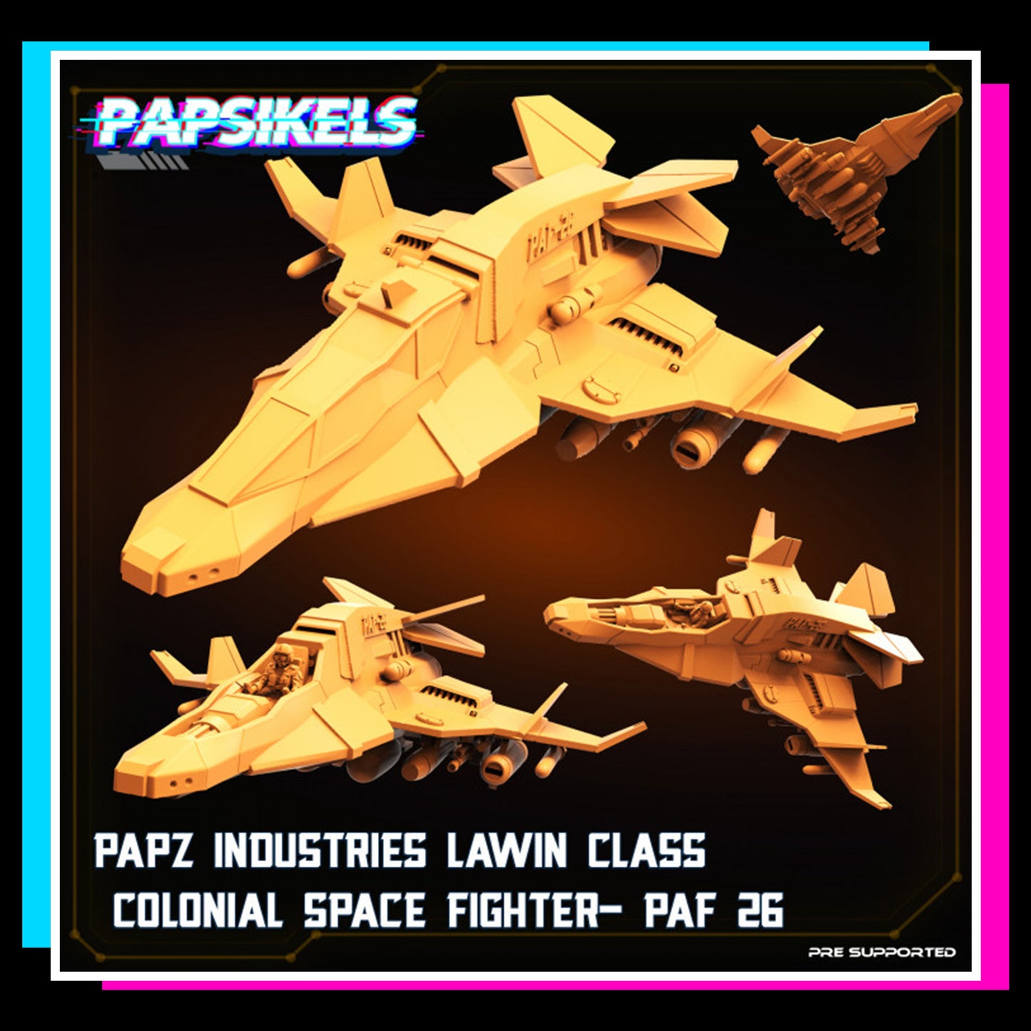 Papz Industries Lawin Class Colonial Space Fighter PAF 26