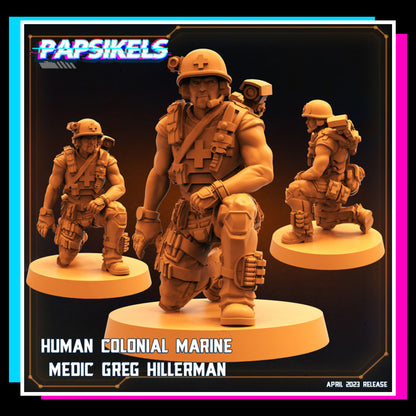 Human Colonial Marine Medic Greg Hillerman