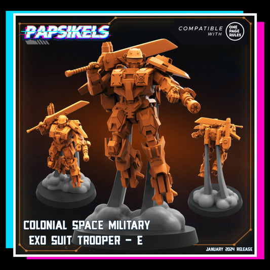 Colonial Space Military Exo Suit Trooper E