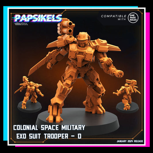 Colonial Space Military Exo Suit Trooper D