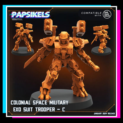 Colonial Space Military Exo Suit Trooper C