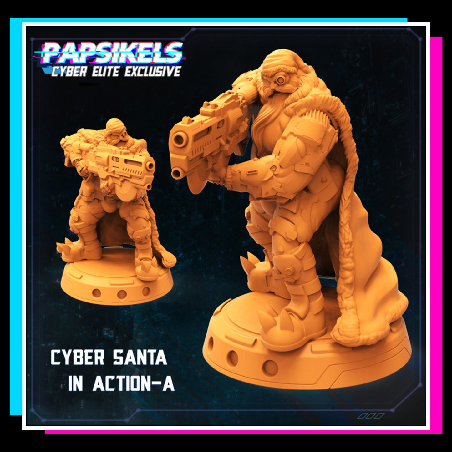 Cyber Santa Action Pose A