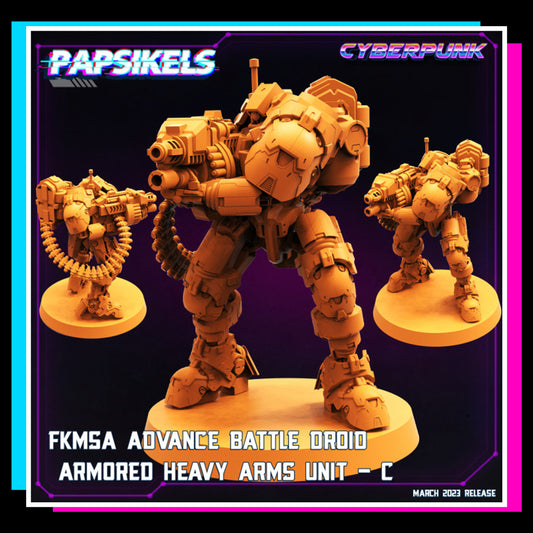 Fkmsa Advance Battle Droid Armored Heavy Arms Unit - C