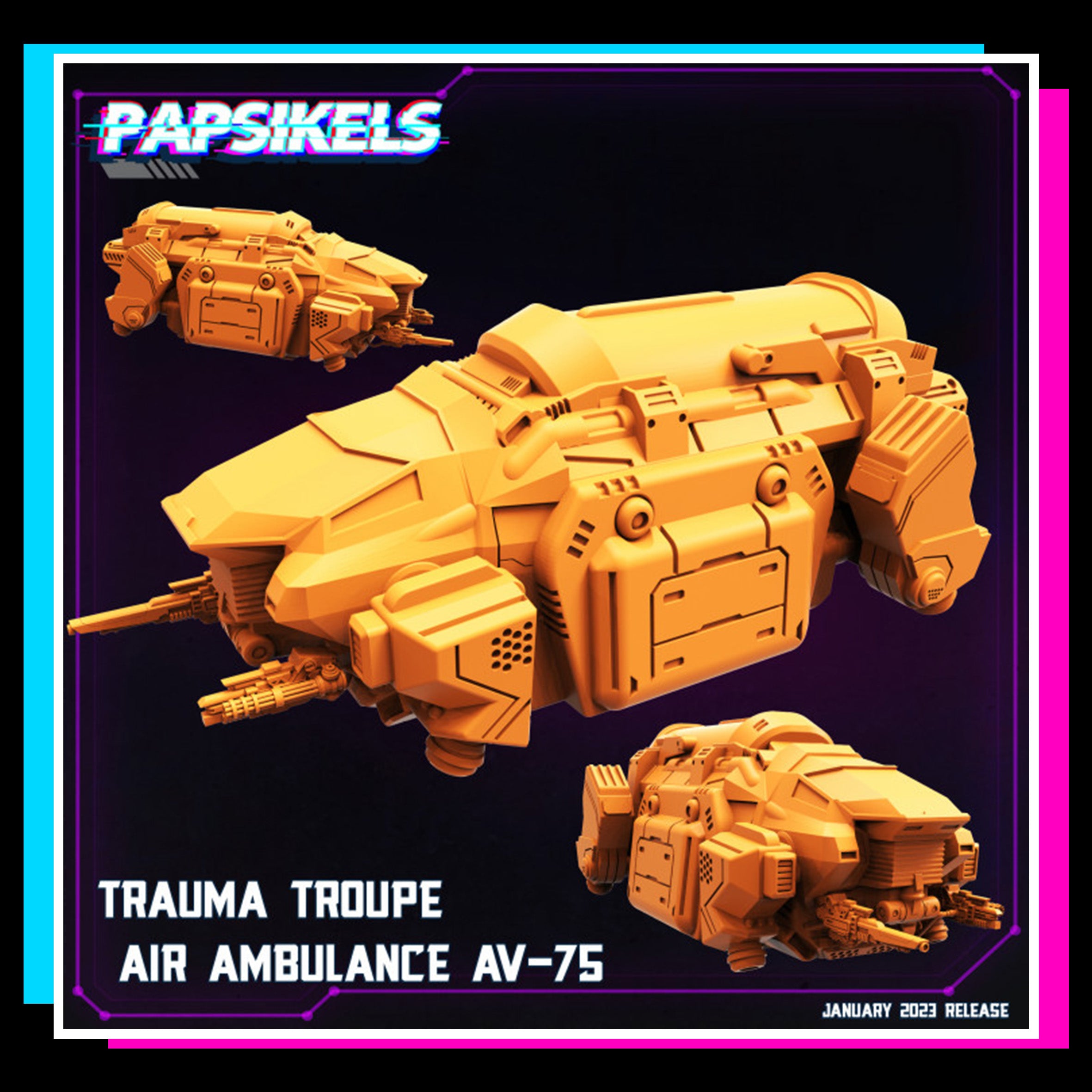 Trauma Troupe Air Ambulance AV 75 - Cyberpunk | Thorhammer 3D