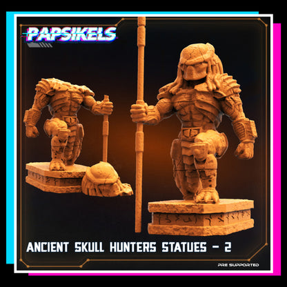 Ancient Skull Hunter Statues 2