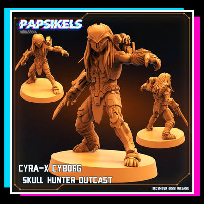 Cyra-X Cyborg Skull Hunter Outcast