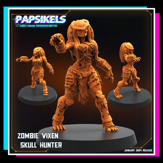 ZOMBIE VIXEN SKULL HUNTER