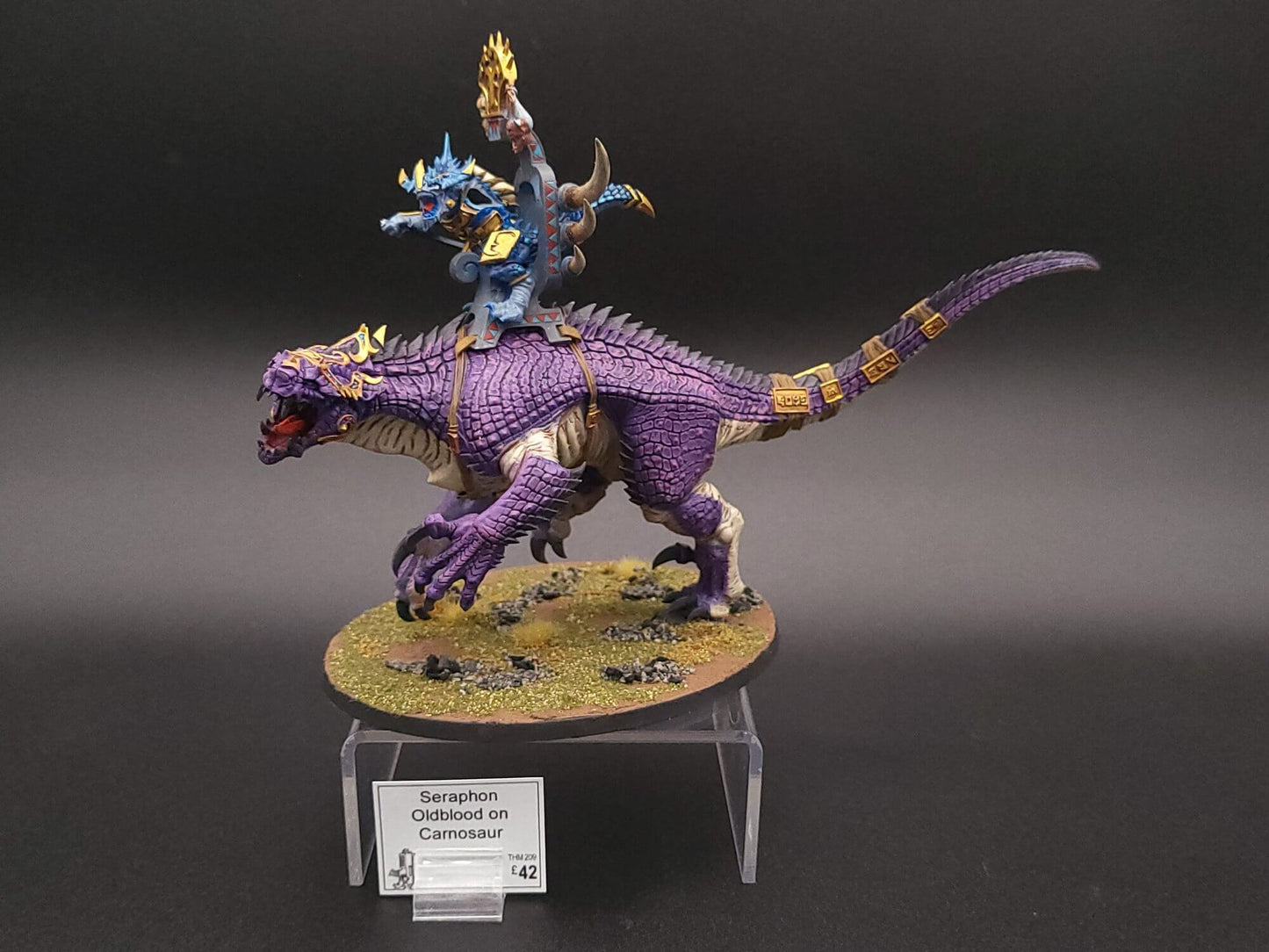 Seraphon Oldblood on Carnosaur